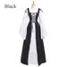 2025 European And American Square Neck Tie-Waist Medieval Renaissance Vintage Dress_ecoleips.com