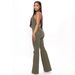 Women's High Elastic Denim Jumpsuit Backless Lapel Sexy European American Fashion Workwear 5091 Cross Border_ecoleips.com