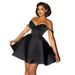 Women's Clothing Elegant Sequined Splicing Tube Top Suspender Evening Short Dress_ecoleips.com