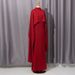 Elegant Shawl Dress For Women Solid Color Full Skirt Loose Fit High Waist New Style Party Wear_ecoleips.com