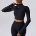 Women's Clothing Zipper Outdoor Running Sports Yoga Jacket Slimming Fitness Long Sleeved Jacket Girls Quick Drying Yoga Clothes_ecoleips.com