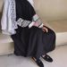 Modest Abaya Dress Women's Embroidered Tassel Cardigan Robe Muslim Fashion Dress For Dubai Middle East Polyester_ecoleips.com