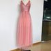 Women's Clothing New Mesh Splicing Dress Deep V Neck Sexy Dress Wedding Dress Evening Dress_ecoleips.com