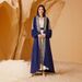 Women’s Clothing Sequin Embroidered Robe Muslim Fashion Women's Clothing Two Piece Puff Sleeve Dress_ecoleips.com