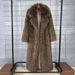 Women's Longline Faux Fur Coat – Oversized Lapel, Winter Statement Coat In 9 Colors (Ivory/Khaki/Rose/Black)_ecoleips.com