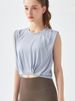 K Quick Drying Sports Vest, Thin Fitness Yoga Cover, Sleeveless Loose Fitting Short Fitness Suit_ecoleips.com