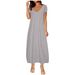Women's Clothing Autumn Ladies Long Sleeved Long Skirt Knitted Casual Slim Swing Pleated Dress_ecoleips.com