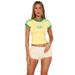 Summer Sexy Hot Girl Printed Letter Crop Top European American Style Cross Border Women's Clothing_ecoleips.com