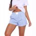 Women's Clothing Spring And Summer Lazy Style Striped Splicing Female Home Pajamas Shorts_ecoleips.com