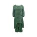 Plus Size Casual Lounge Set - Asymmetrical Top & Pleated Wide-Leg Pants, Polyester-Spandex Blend Two-Piece Outfit For Women (0XL-5XL)_ecoleips.com