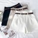 Women's High Waist A-Line Wide Leg Shorts Vintage Hong Kong Style Casual Spring Retro Trouser Shorts for Flattering Fit_ecoleips.com