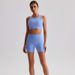 Women's Ribbed Sleeveless Sports Top Spring Summer New Arrival Can Be Worn as Outerwear for Pilates And Yoga_ecoleips.com