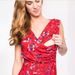 Maternity Dress, European And American Digital Printing Sleeveless V-neck Chest Cross-feeding Clothes_ecoleips.com