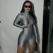 Long Sleeve Zip-Front Jumpsuit For Women, Fashion Bodysuit With Shorts, Trendy Streetwear Catwoman Style Romper_ecoleips.com
