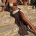 European And American Cross-border Summer Fashion Sexy Color-blocking Bikini With Online Long Skirt 2026 New Women's_ecoleips.com