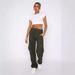 Women's Clothing Autumn and Winter New Women's Pants Personalized Fashion Stitching Straight Leg Multi Pocket Overalls_ecoleips.com