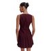 2026 New Elegant Solid-Color Pullover Button-Front Sleeveless Dress Women's Casual Pleated Dress_ecoleips.com