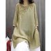 Spring/Summer Retro Embroidery T-Shirt With A Loose Fit That Flatters The Figure; An Artistic, Casual Mid-Length Top In_ecoleips.com