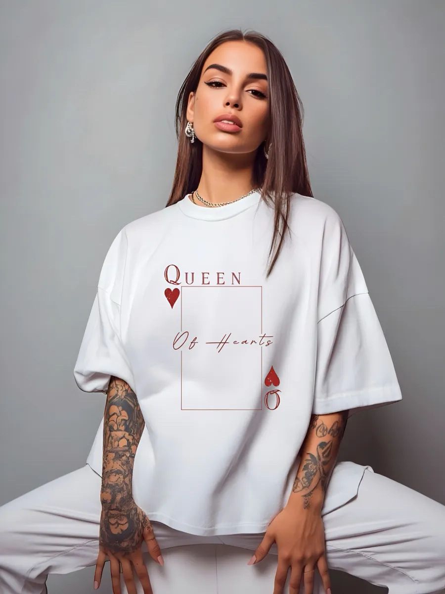 100% Cotton Short-sleeved T-shirt Summer American Personality Popular Niche Wear Meat Cover Tide Brand Printed Commuter Top_ecoleips.com