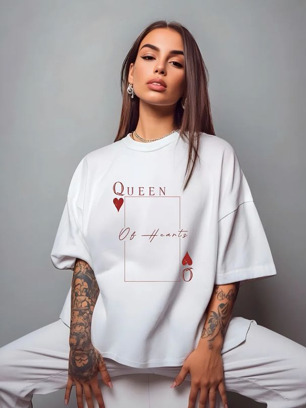 100% Cotton Short-sleeved T-shirt Summer American Personality Popular Niche Wear Meat Cover Tide Brand Printed Commuter Top_ecoleips.com
