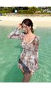 Stunning One-Piece Ladies Swimsuit Thermal Spring Bathing Suit Conceals Flatters Plus Size Girls Nylon Material Bikini Style_ecoleips.com