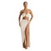 Elegant Sleeveless Side Slit Summer Dress For Women Simple Sexy Corset-Style Dress Backless Design Lightweight & Comfortable Fabric_ecoleips.com