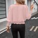Independent Station European And American Cross-Border 2025 New Loose Plus Size Round Neck Solid Color Gathered_ecoleips.com