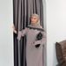 Voya Muslim Women's Long Sleeved Lace Patchwork Oversized Loose And Dignified Dress+headscarf Two-piece Set_ecoleips.com