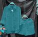 Women’s Clothing Spring And Autumn New Solid Color Shirt Suit Women's Fashion Cotton And Linen Two Piece Suit_ecoleips.com