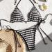 Women's Clothing Bikini Split Striped Sexy Swimsuit_ecoleips.com