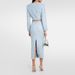 Women's Short Jacket Light Luxury Sequined Rhinestone Button Round Neck Slanted Placket Inspired European American Style_ecoleips.com