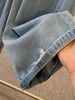 Washed High-waisted Ripped Jeans Women's Summer 2026 New Loose And Thin Design Versatile Fashionable Trousers_ecoleips.com
