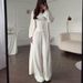 Summer & Autumn Women's 3-Piece Set – High Waist Loose Wide Leg Pants + Vest Top – Comfortable Office & Casual Outfit – Pastel Colors_ecoleips.com
