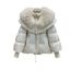 Winter Genuine Fox Fur Large Collar Loose Fit Plus Size High-end Thick Jacket With White Duck Down For Women, Wholesale_ecoleips.com