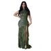 Women's Clothing Elegant Slim Fit Sequined Mesh Patchwork Dress Style Sexy Women's Fashionable Clothing For Formal & Casual_ecoleips.com