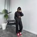 New Cross-Border European American Style Casual For Women With Heart Print Hoodie, Drawstring Shorts, Sweatshirt, And_ecoleips.com
