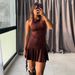 Summer Sexy Sleeveless Halter Neck Backless Short Dress for Women European And American Style Cross Border Foreign Trade New Arrivals_ecoleips.com