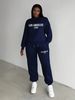 Women's European American Style Sports Sweatshirt Set Letter Print Casual Comfortable Fashionable_ecoleips.com