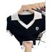Silk-Touch V-Neck Polo Shirt For Women – Breathable Summer Knit With Elegant Drape & Lightweight Comfort (One Size Fits S-L)_ecoleips.com