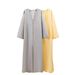 Muslim Women's Simple Fashion Side Slit Abaya Cardigan Robe_ecoleips.com
