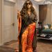 Women's Clothing Digital Printing Simulation Silk Satin Loose Trousers Robe Two Piece Suit_ecoleips.com