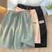 Women's Summer Shorts - Lightweight Ice Silk Breathable Loose Fit Casual Shorts With Embroidery Logo High Elasticity, Multiple Pockets, Straight Leg_ecoleips.com
