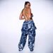 New Women's Rock Pattern Jacquard Denim Jacket And Trousers Set American Clothing_ecoleips.com