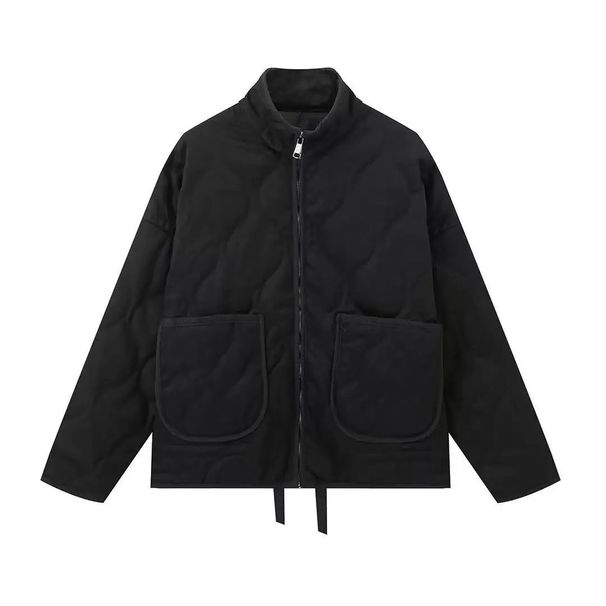 2025 Autumn And Winter European And American Cross-border Women's Clothing Urban Casual Washed Cotton Clothes Jacket Jacket_ecoleips.com