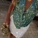 2025 European And American Cross-border New Style Sexy Hollow-out Backless Sequin Halter Neck Casual Vacation Deep_ecoleips.com