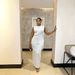 Women's Clothing Sleeveless Round Neck Pleated Bodycon Maxi Dress For Women Slim Fit Waist Cinching Elegant Solid Color Stylish Dress_ecoleips.com