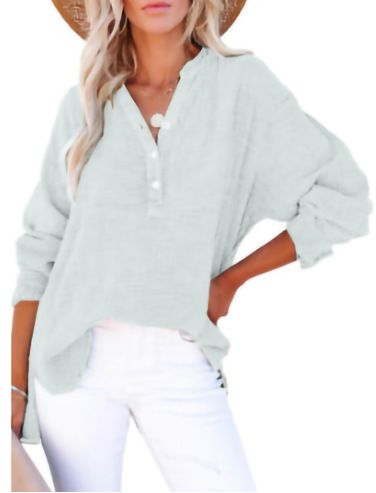 2025 Spring New Solid Color Shirt Single-Breasted Long Sleeve Top Women's Fashion_ecoleips.com