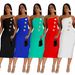 Women's Clothing Sexy Tube Top Button Decoration Dress_ecoleips.com