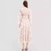 Women Elegant Long Sleeve Chiffon Dress Fashion Floral Print Ruffle Hem Formal Evening Party Long Maxi Dress For Ladies_ecoleips.com