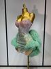 Women Sexy Strapless Backless Green Diamonds Mesh Dress Birthday Party Costume Bar Nightclub Singer Stage Performance Outfit_ecoleips.com